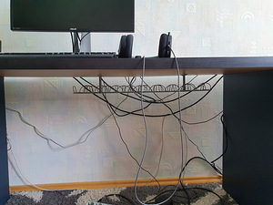 Ikea ALEX/LAGKAPTEN arvutilaud/töölaud sahtlitega, 200x60 cm (4 foto / 5)