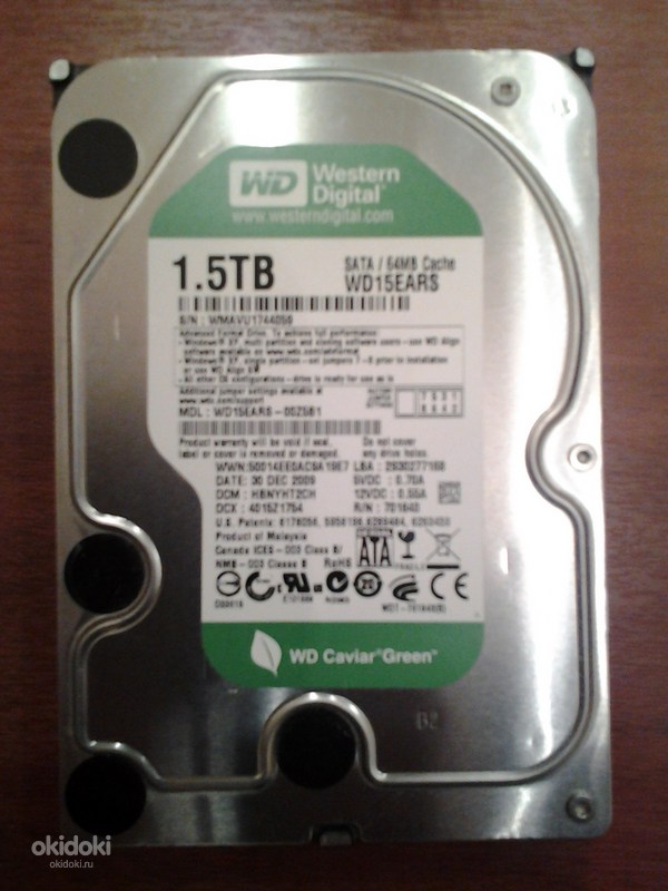 Диск тб внутренний. HDD Western Digital 1.5TB wd15ears. Western Digital wd15ears жесткий диск 1.5 ТБ. Жесткий диск Western Digital WD Caviar Green 1,5 TB. Western Digital 1.5TB Green.