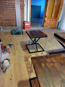 LOFT stiilis mööbel (metall, puit) (2 foto / 10)