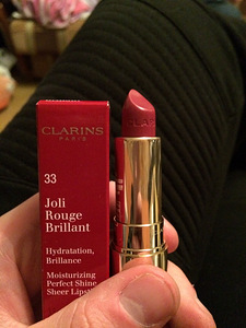 Clarins joli rouge brilliant 33 soft plum