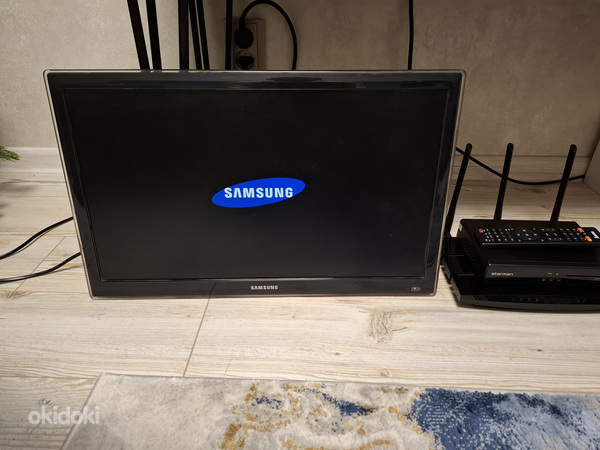 Televiisor Samsung 22, starmani digibox, TP link ruuter.