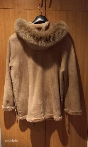 Женская зимняя кожаная куртка (44-46 размер) (фото #5)
