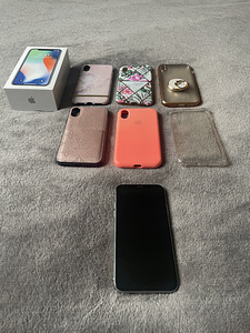 iPhone X, серебристый, 64 ГБ (1 фото из 4)