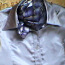 Новая атласная блуза р.48 +шейный платок (фото #2)