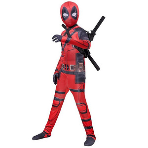 Uus Deadpooli kostüüm täispuhutud mõõkadega 110
