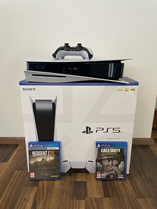 Playstation 5 Blu-ray (PS5 disc version) + 2 mängu (2 foto / 2)