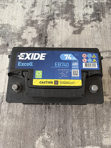 Autoaku Exide Excell 12V 74Ah 680A EB740 -+ (1 foto / 4)