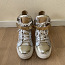 Giuseppe Zanotti high top gold sneakers tossud, size 38 (foto #1)
