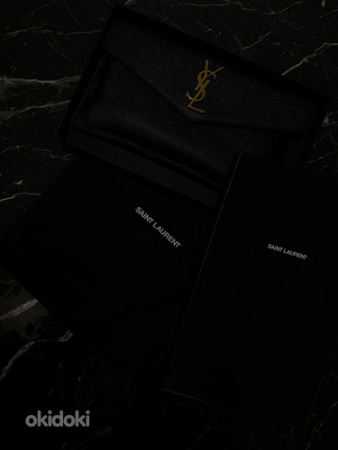 Saint Laurent clutch (YSL Uptown logo-plaque clutch bag)