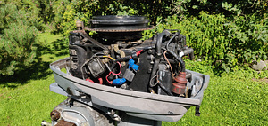 Evinrude 2T 30hp päramootor koos puldiga (3 foto / 10)