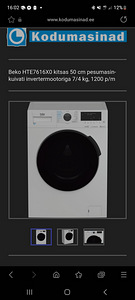 Beko HTE7616X0 kitsas 50 cm pesumasin-kuivati (3 foto / 3)