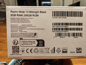 Xiaomi Redmi note 13 256GB uus! (2 foto / 2)
