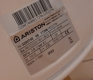 Boiler Ariston 95L (3 foto / 3)