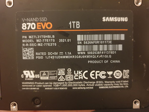 Samsung 870 EVO SSD 1TB (1 foto / 1)