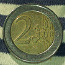 Монета номиналом 2 евро с дефектом (фото #2)