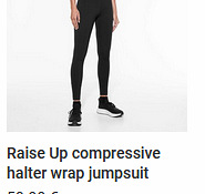 Raise Up compressive halter wrap jumpsuit