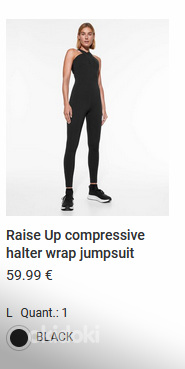 Raise Up compressive halter wrap jumpsuit (foto #1)