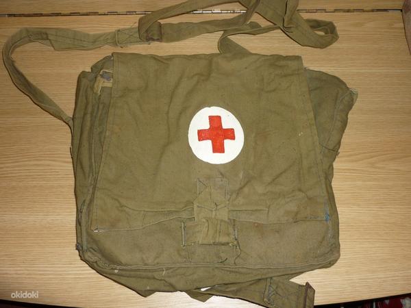 Плащ палатка армейская CCCP и медицинская сумка военная ссср (фото #1)
