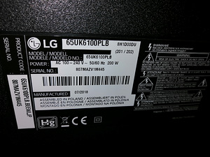 65" LG 4K UHD teler (4 foto / 4)