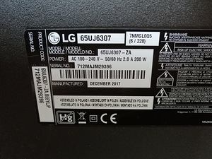 65" LG teler 4K UHD SmartTV (6 foto / 6)