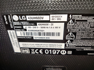 43" LG 4k UHD teler SmartTV (6 foto / 6)