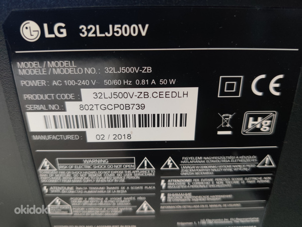 32" LG fullHD teler HDMI (foto #4)