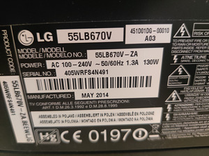55" LG fullHD teler SmartTV 3D (5 foto / 5)
