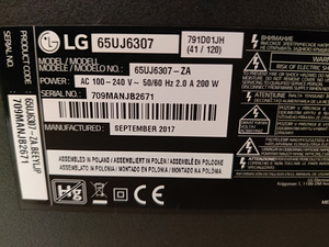65" LG 4k UHD телевизор SmartTV (4 фото из 4)