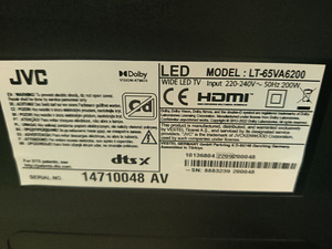 65" JVC android 4K UltraHD телевизор SmartTV (6 фото из 6)