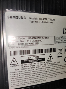 43" Samsung 4k UltraHD телевизор SmartTV (6 фото из 6)