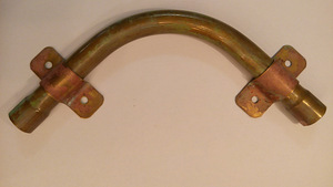Угол латунный ø 16 мм, патина коричневая Petrucci