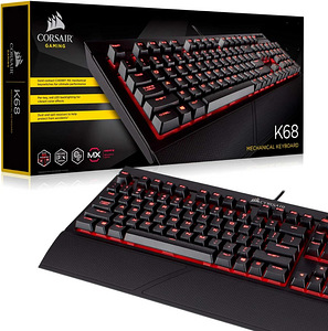 CORSAIR K68 Mechanical Gaming Keyboard Red LED CHERR UUS (4 foto / 4)