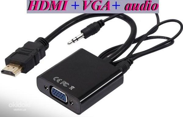 Видео конвертеры HDMI в VGA адаптер конвертер видео (фото #2)