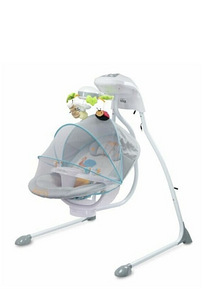 Электрические качели для младенцев Caretero Bugies Grey (3 фото из 4)