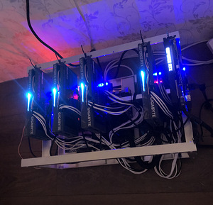 Gigabyte RTX 5 x 3060 Ti / 307 Mhs / Rig / Miner / Kaevur (1 foto / 1)