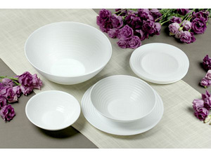 Посуда Опал белый для общепита круглая классическая форма