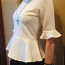 Красивая блуза с баской S/M (фото #1)