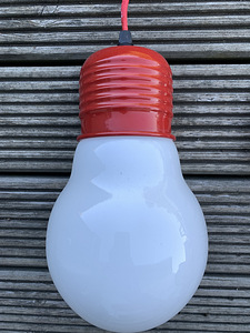 Laelamp (punane, pirni kuju) Maisons du Monde (2 foto / 5)