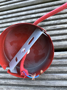Laelamp (punane, pirni kuju) Maisons du Monde (4 foto / 5)