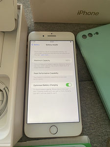 iPhone 8 Plus 64GB Gold Nagu Uus; Aku 100% (7 foto / 7)