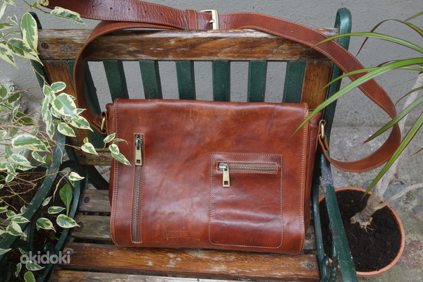 Итальянский кожаный портфель (фото #1)