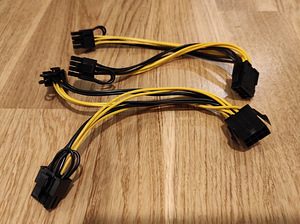 EPS to PCI-E kaabel (8 Pin CPU to 6+2 GPU) 2tk (1 foto / 1)