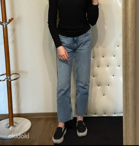 Uueväärne Sinsay High waist straight-lõikega teksapüksid suu