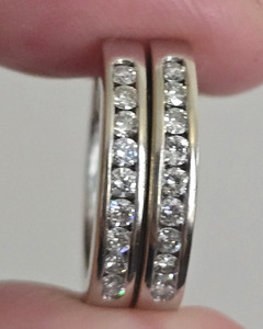 Серьги 750° с бриллиантами 0.45CT (3 фото из 5)
