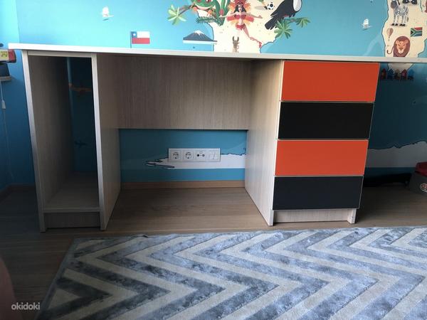 Детская двухъярусная кровать + письменный стол (фото #3)