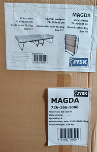 Кровать с матрасом (5 фото из 5)
