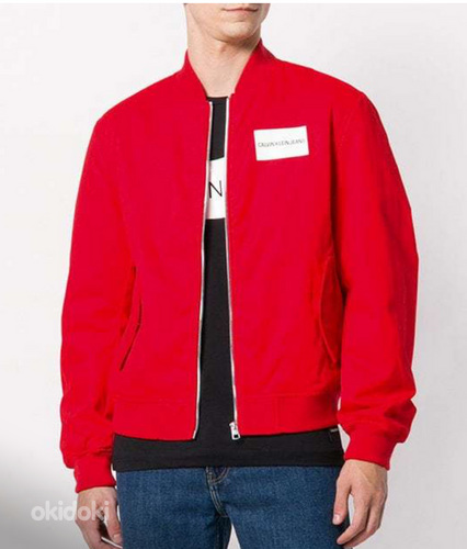 Calvin Klein Jeans Punane Bomber Jacket XL (foto #2)