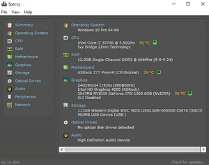 I7 3770K | GTX 1060 | 12 GB DDR3 | 128 GB SSD (4 foto / 4)