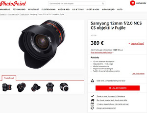 Uus Samyang 12mm f/2.0 NCS CS objektiiv Fujile (5 foto / 9)