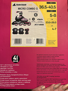 Rulluisud reguleeritava suurusega MICRO COMBO G (8 foto / 8)
